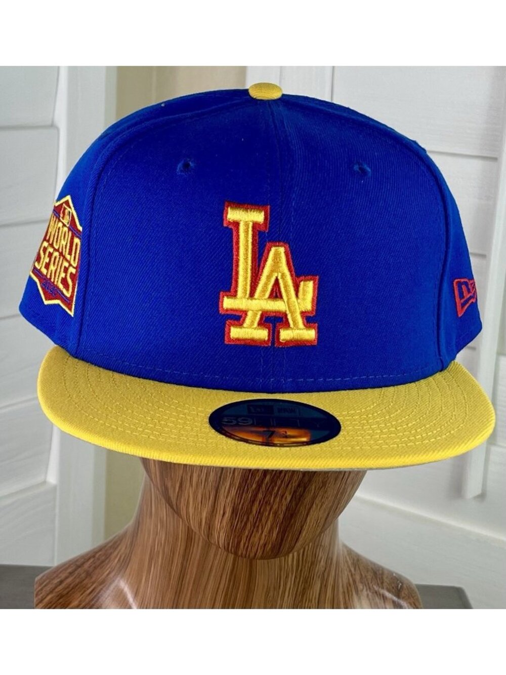 New Era 59Fifty MLB Los Angeles Dodgers World Series 2020 Patch Fitted Hat 7 3/4